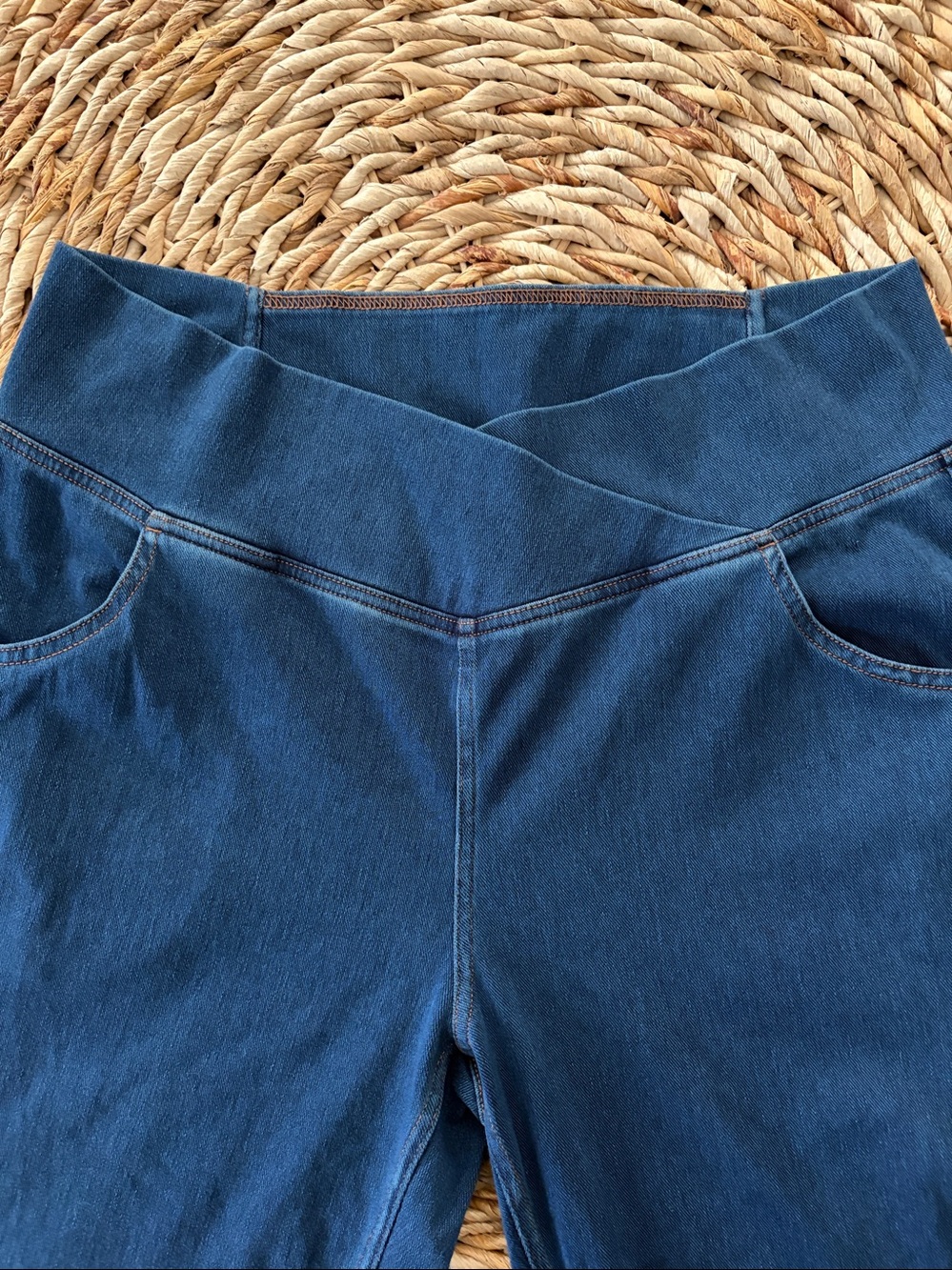 Halara Flex High Waisted Crossover Wide Leg Jean - Picture 11 of 16